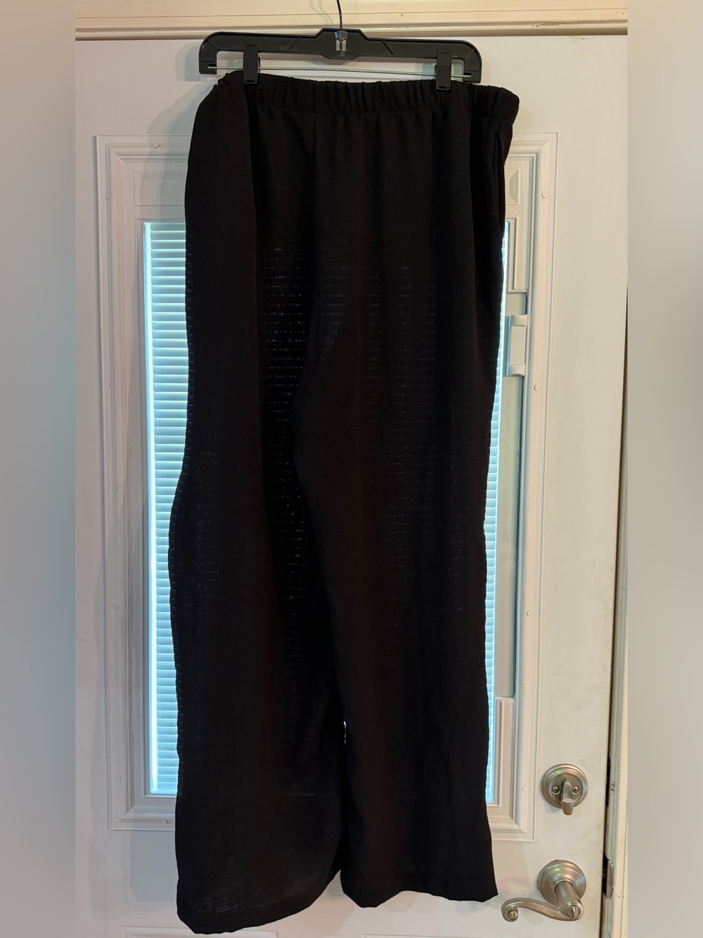 Rachel Zoe Black Wide-Leg Pants Size 2x - Picture 2 of 6